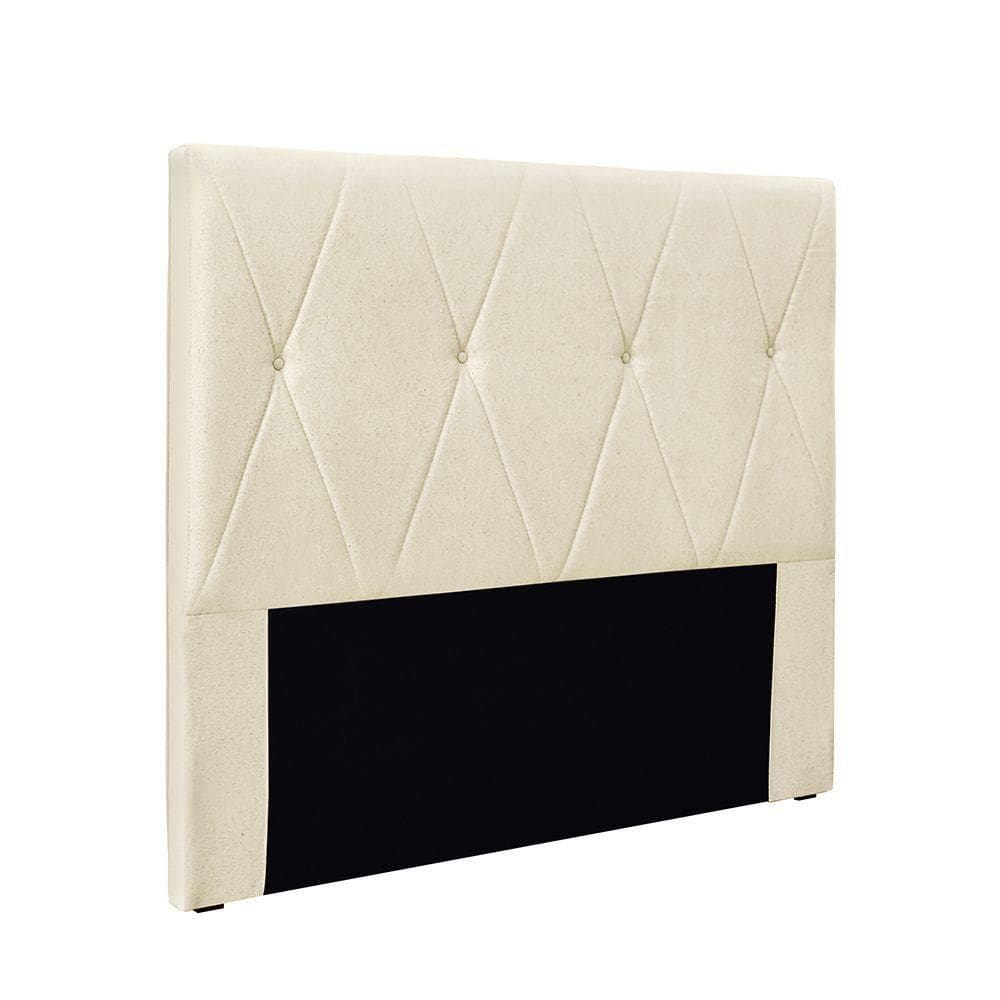 Cabeceira Cama Box Solteiro 90 Cm Aquilla Linho Pérola S04 - D`rossi