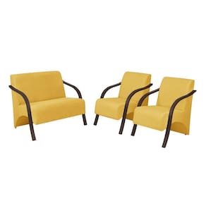Conjunto Vênus 1 Namoradeira 2 Poltronas De 1 Lugar Escritório D Salla Suede