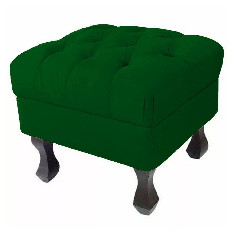 Puff Decorativo Luiz Xv Verde - Montanaris Decor