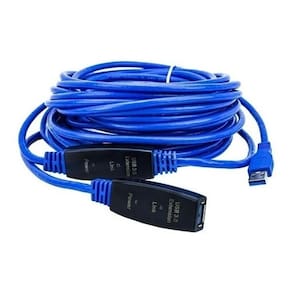Cabo Extensor 20 Metros 3.0usb Macho Fêmea C/repetidor Sinal