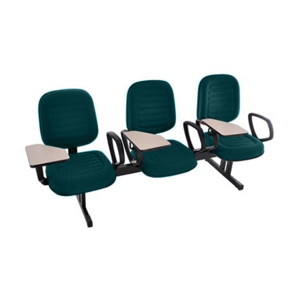 Cadeira Em Longarina Com Prancheta Linha Blenda Verde