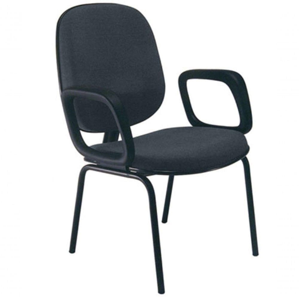 Cadeira Com Braços Diretor Para Escritório Linha Uno Cinza