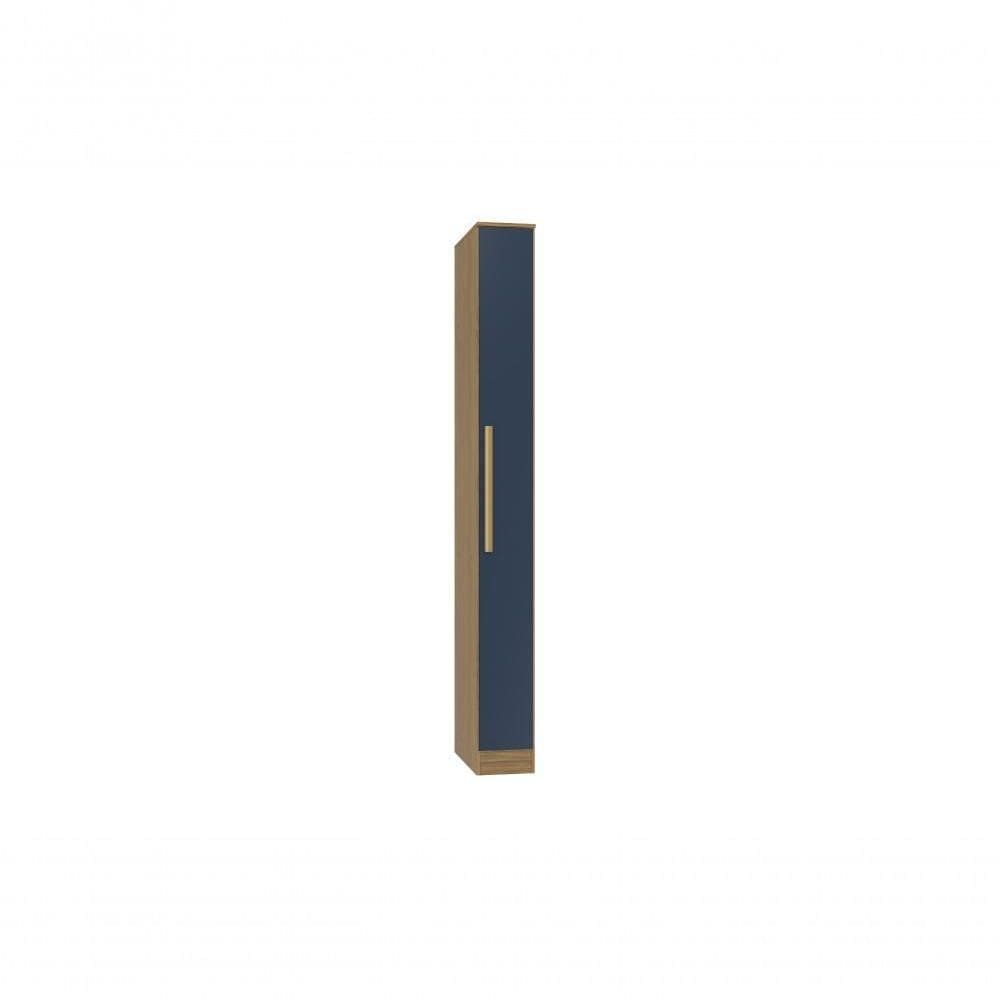 Guarda-roupa 1 Porta Kappesberg Adapt Nogueira/azul Profundo 25cm