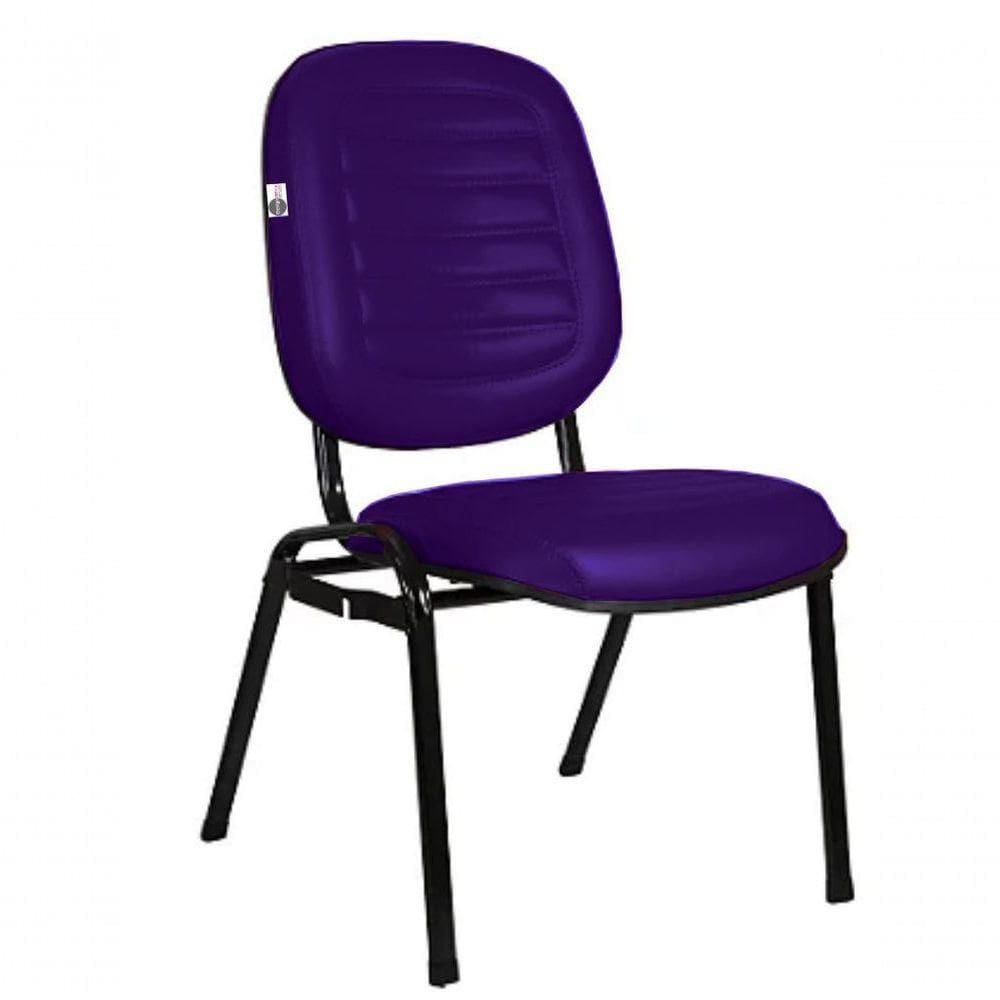Cadeira Empilhável Para Igrejas Evangélicas Linha Holy Roxo