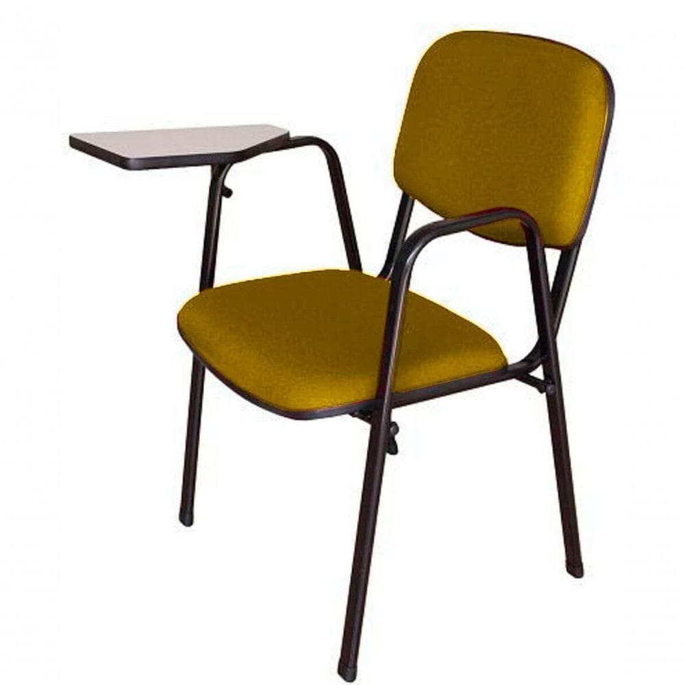 Cadeira Universitária Para Auditórios Linha Hotel Amarelo