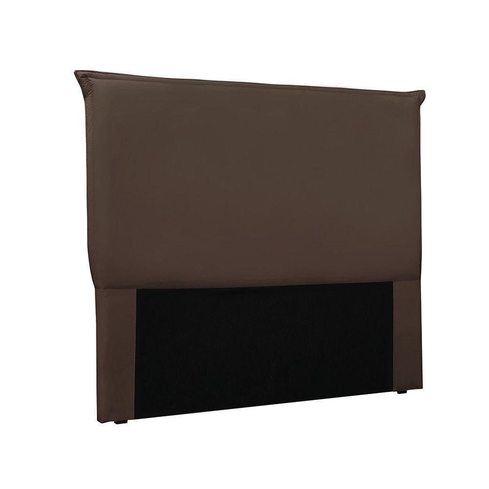 Cabeceira Cama Box Casal 140 Cm Garden Veludo Marrom S04 - D`rossi
