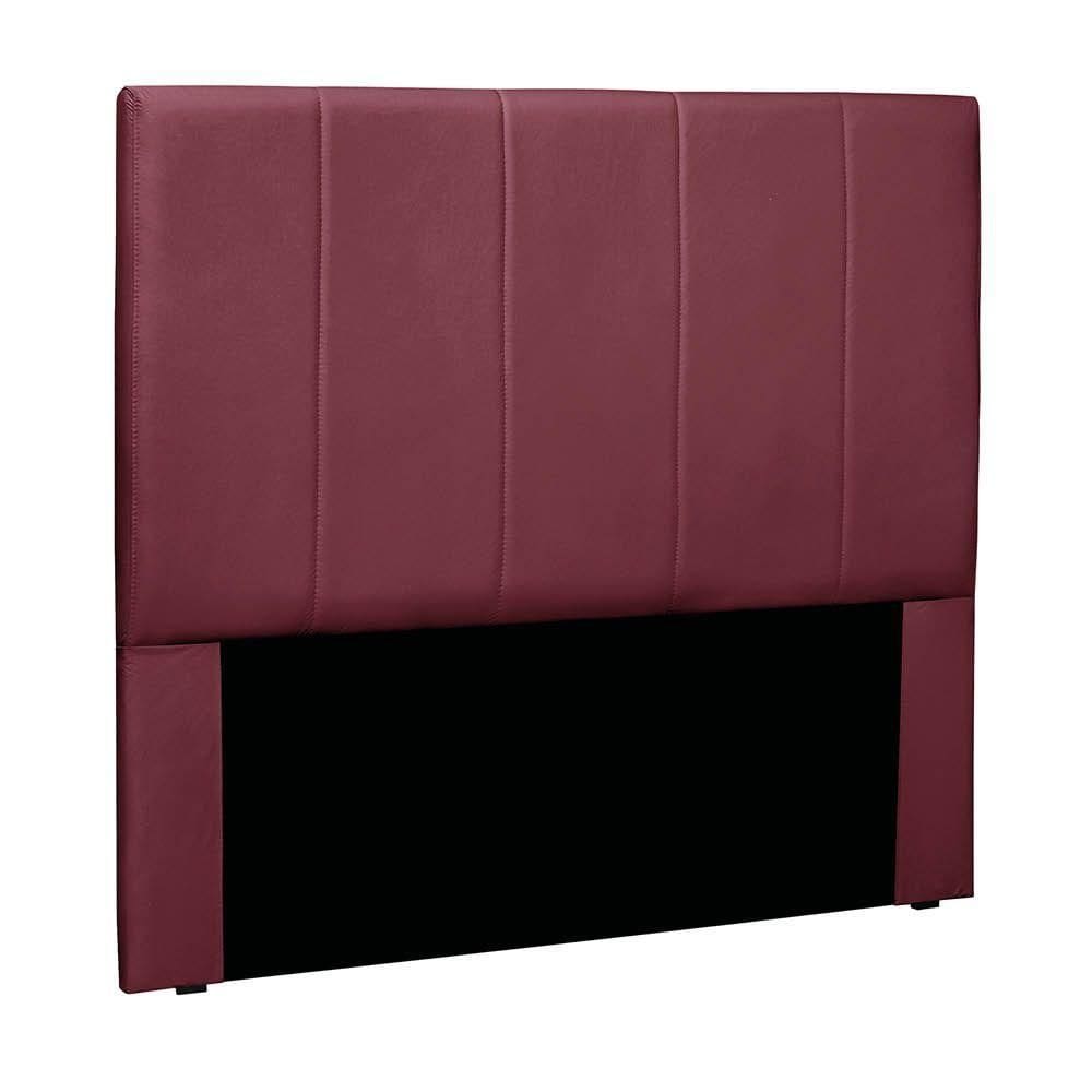 Cabeceira Cama Box King 195 Cm Arizona Veludo Vinho S04 - D`rossi