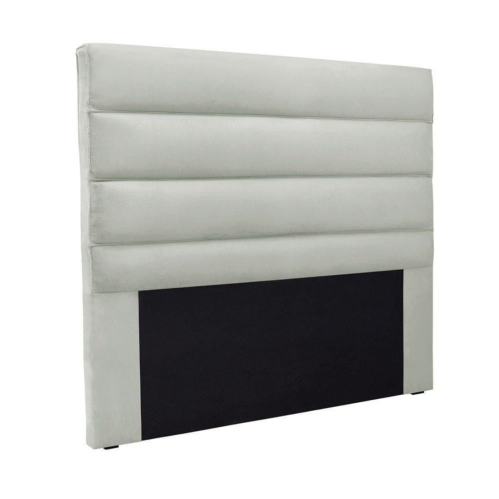 Cabeceira Cama Box Solteiro 90 Cm Arles Veludo S04 - D`rossi Cor Prata