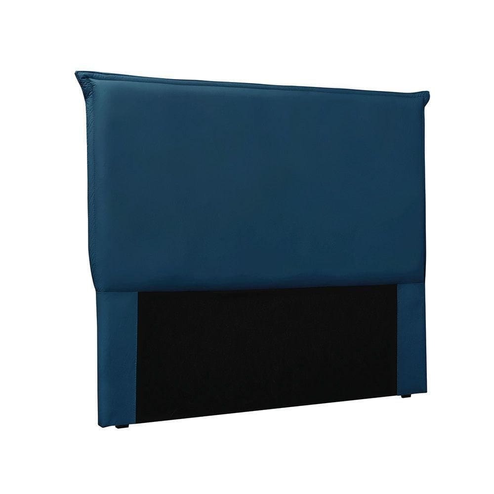 Cabeceira Cama Box Casal 140 Cm Garden Veludo Azul Marinho S04 - D`rossi