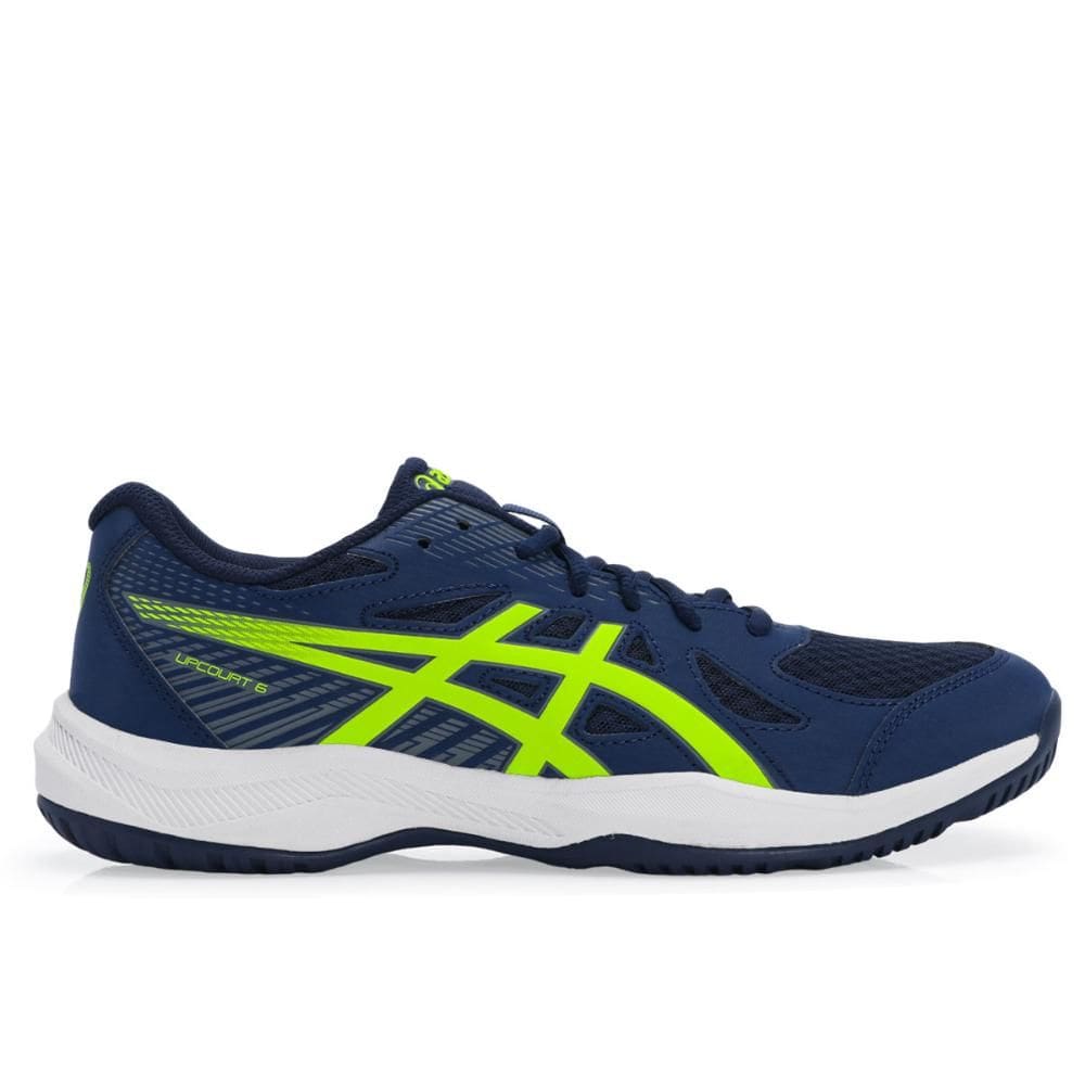 Tênis Asics Upcourt 6 Marinho e Limão