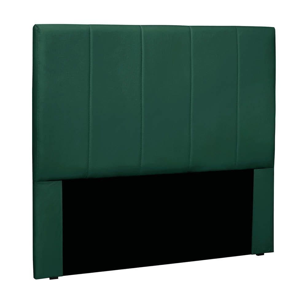 Cabeceira Cama Box Casal 140 Cm Arizona Veludo Verde S04 - D`rossi