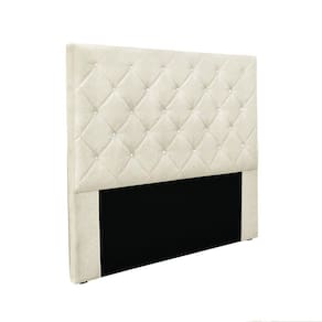 Cabeceira Cama Box Queen 160 Cm Tania Linho Natural S04 - D`rossi