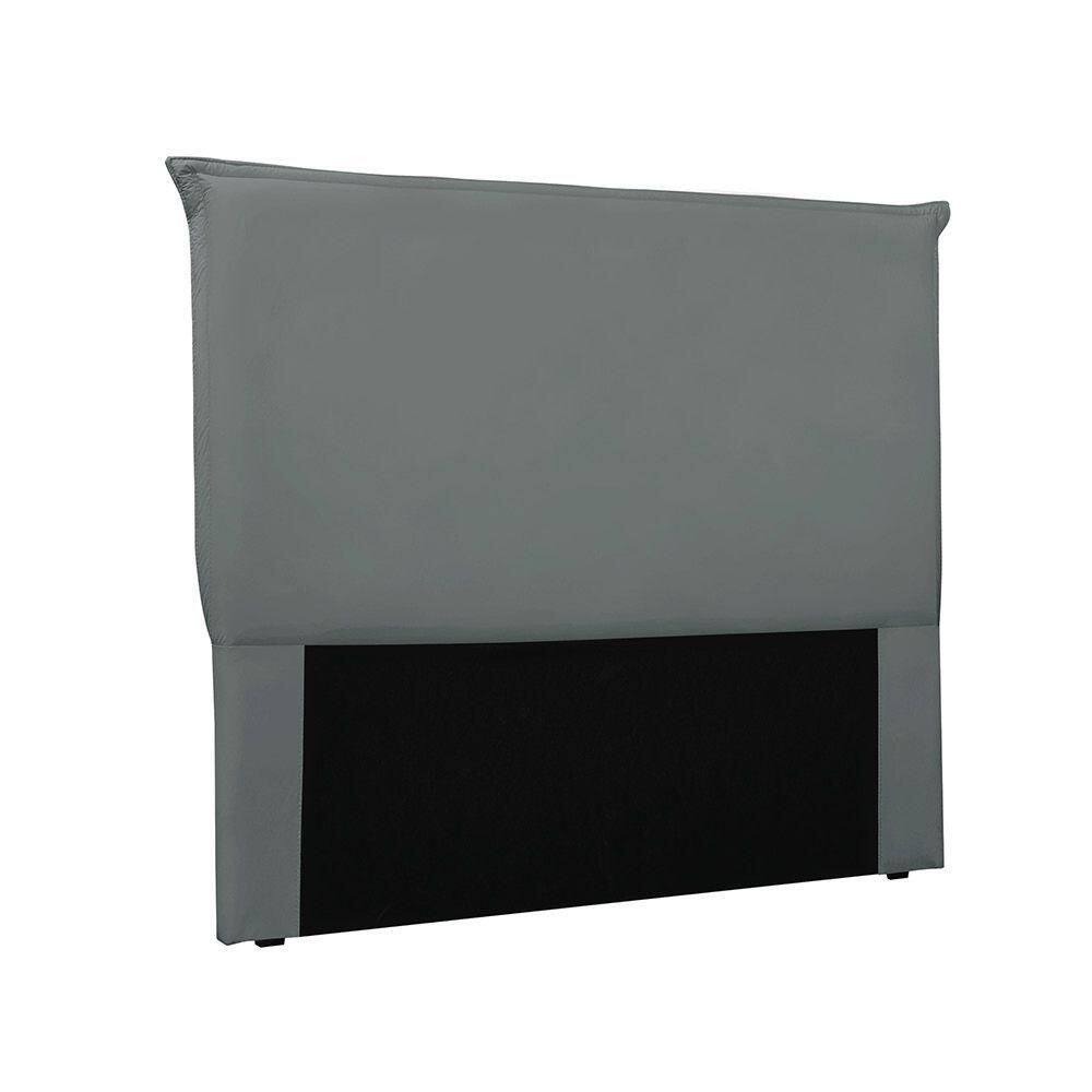 Cabeceira Cama Box Solteiro 90 Cm Garden Veludo Cinza S04 - D`rossi