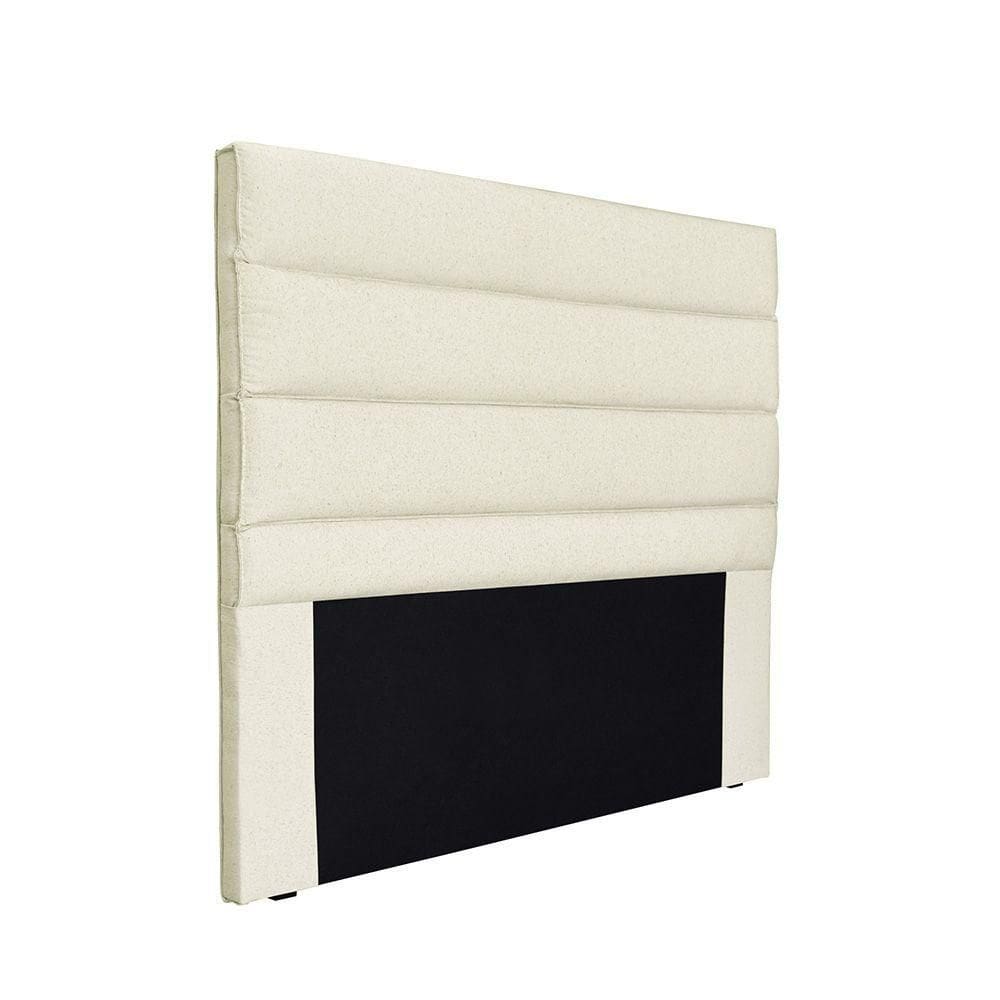Cabeceira Cama Box Casal 140 Cm Arles Linho S04 - D`rossi Cor Natural
