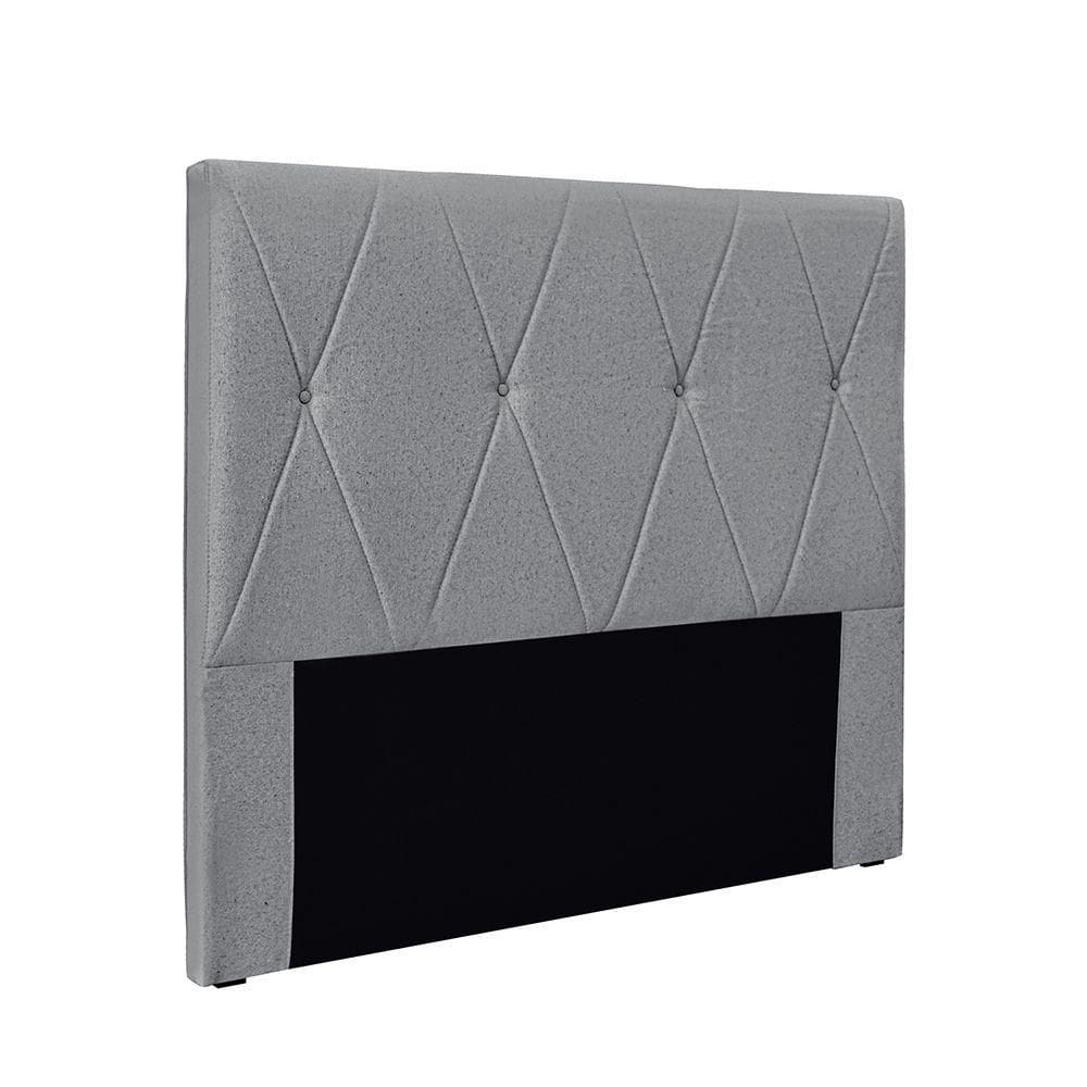 Cabeceira Cama Box Solteiro 90 Cm Aquilla Linho S04 - D`rossi Cor Cinza