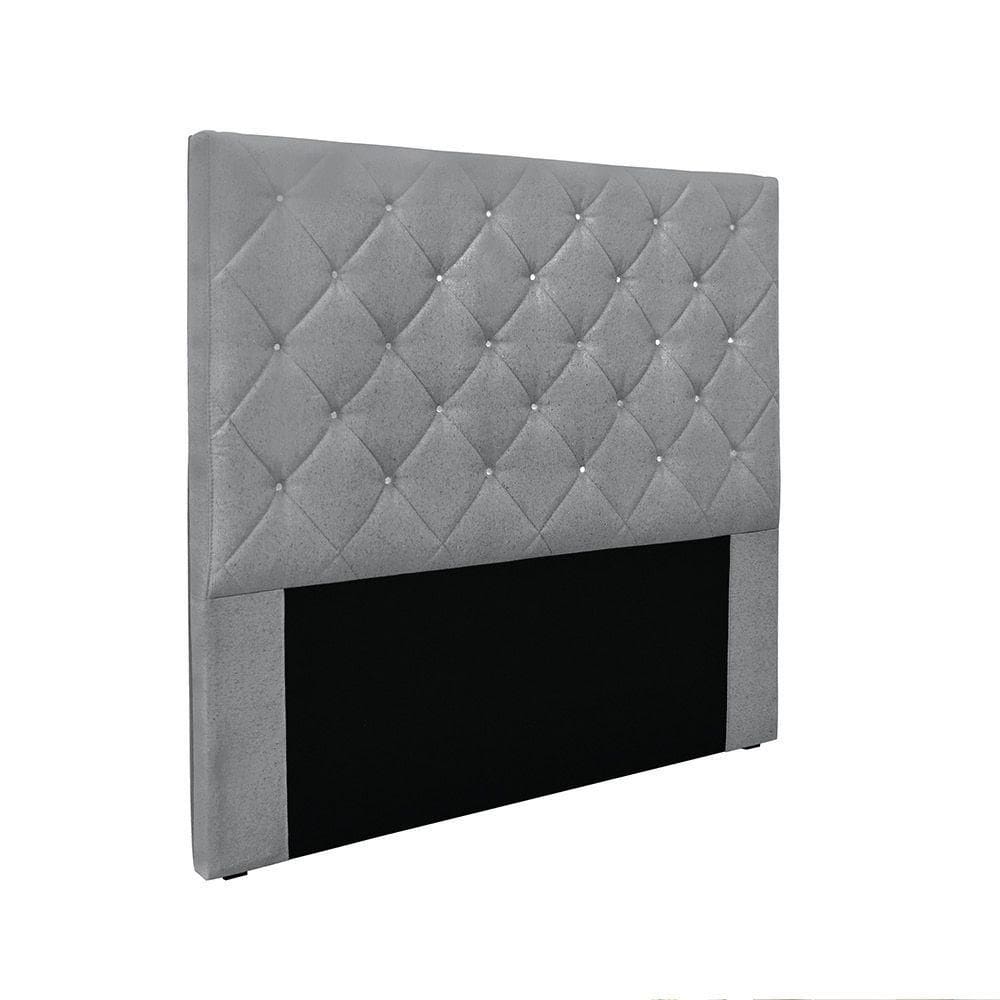Cabeceira Cama Box King 195 Cm Tania Linho S04 - D`rossi Cor Cinza