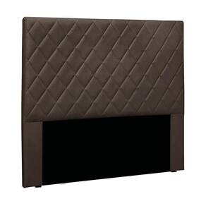 Cabeceira Cama Box Queen 160 Cm Dubai Veludo S04 - D`rossi Cor Marrom