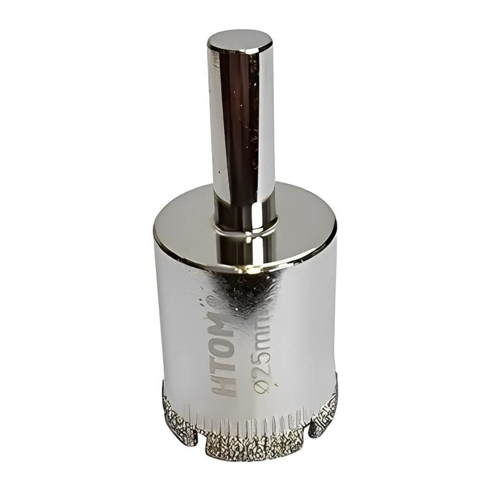 Serra Copo Diamantada Porcelanato Cerâmica Vidro 25mm HTOM