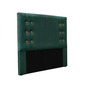 Cabeceira Cama Box Solteiro 90cm E Recamier Gênova Veludo S04 - D`rossi Cor Verde