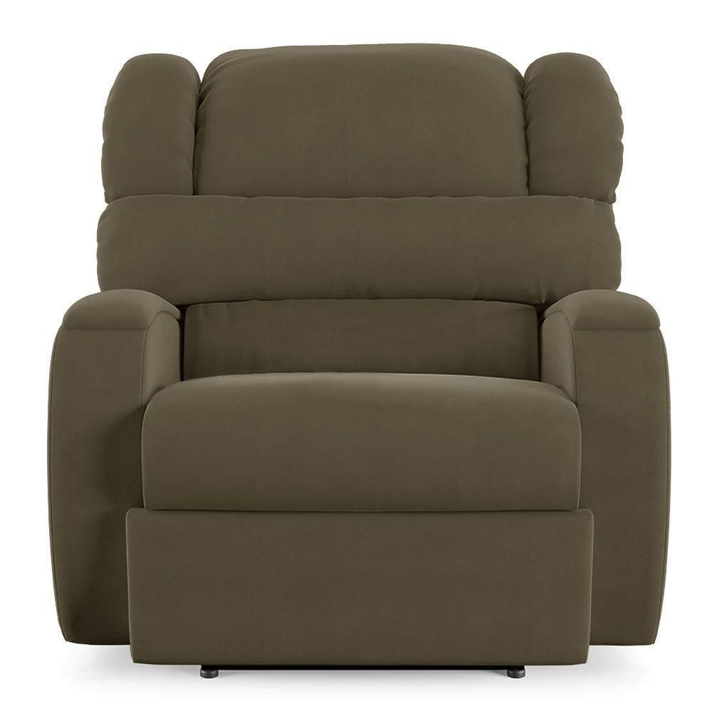 Poltrona Do Papai Sala De Cinema Reclinável Manchester Elétrica Massagem Usb Veludo Capuccino