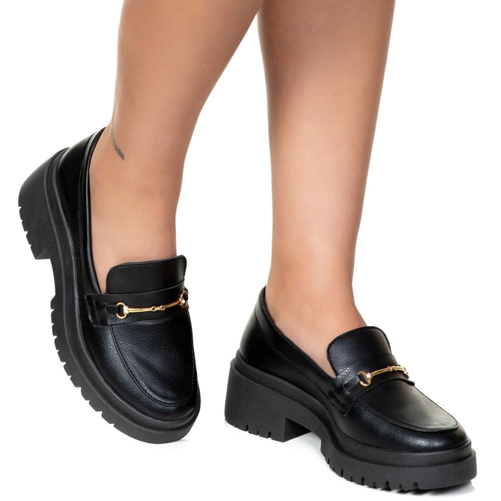 Mocassim Feminino Tratorado Sapato Conforto Moderno Estilo Shoes