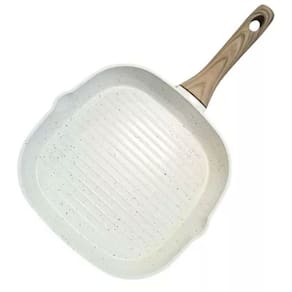 Grill Mimo PS24GM Quadrado 24 cm Baquelite Branco