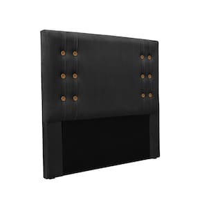 Cabeceira Cama Box Solteiro 90cm E Recamier Gênova Veludo S04 - D`rossi Cor Preto