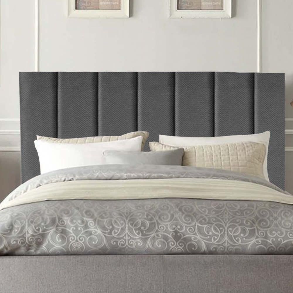 Cabeceira Carla Pé Plástico 140cm Casal Para Cama Box Quarto Linho Cinza - Gat Magazine