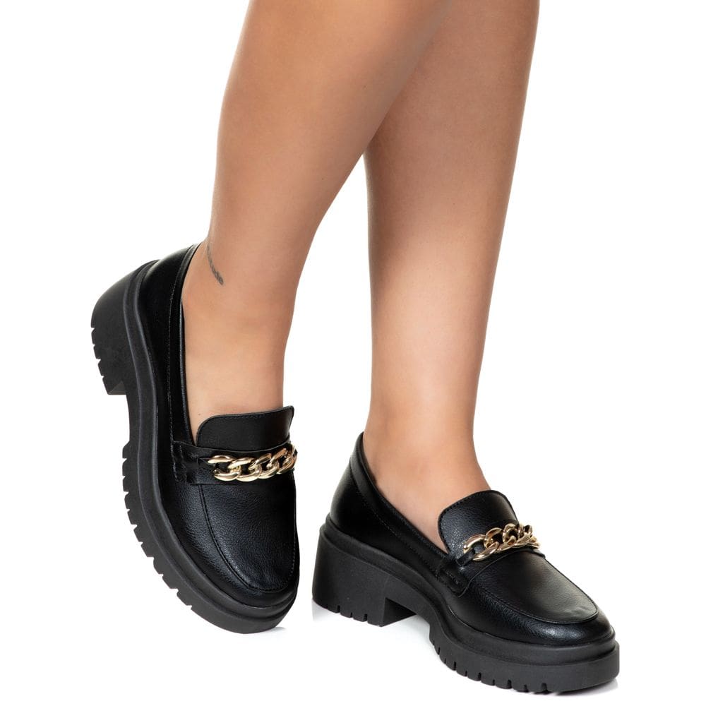 Mocassim Feminino Tratorado Conforto Moderno Corrente Estilo Shoes