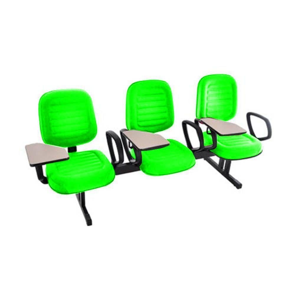 Cadeira Em Longarina Com Prancheta Linha Blenda Verde