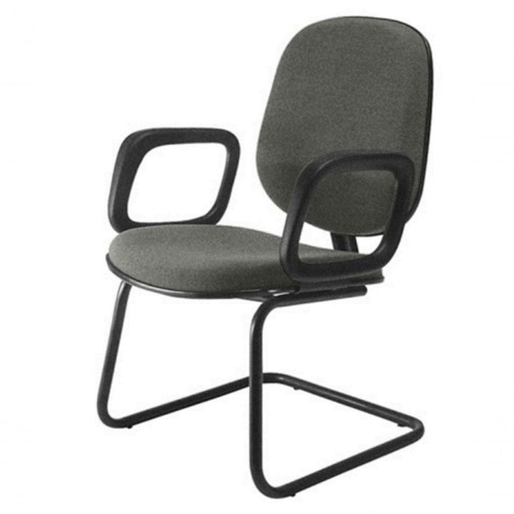 Cadeira Diretor Interlocutor Para Escritório Linha Uno Cinza