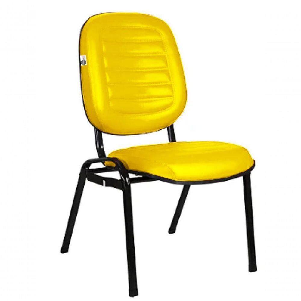 Cadeira Empilhável Para Igrejas Evangélicas Linha Holy Amarelo