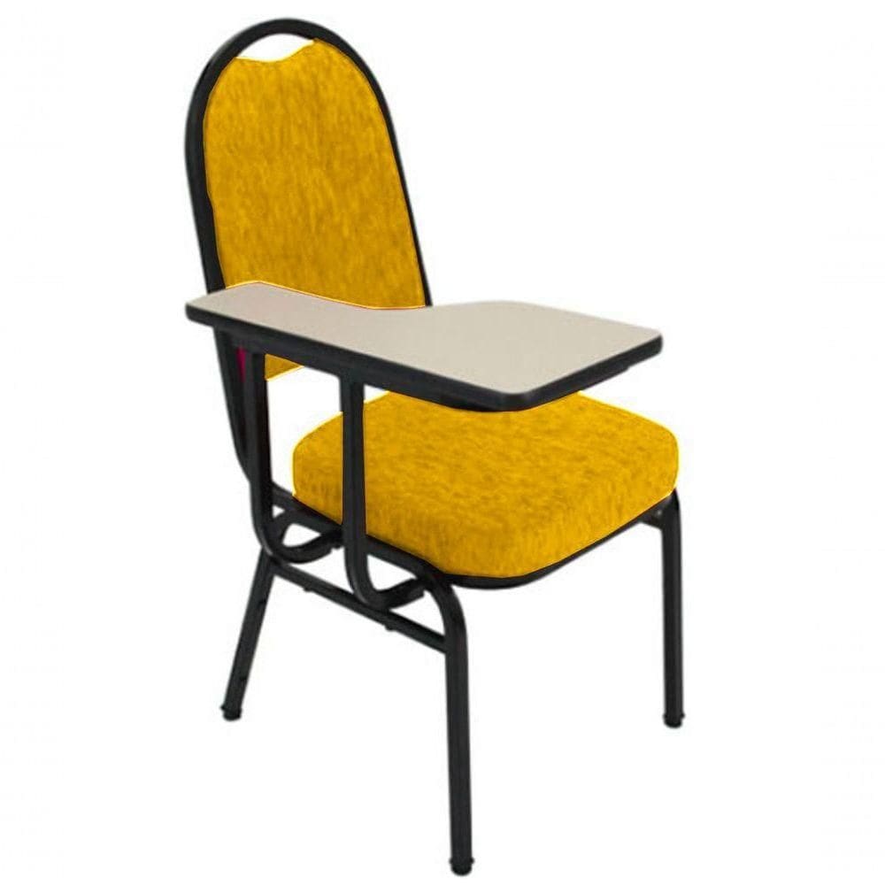 Cadeira Universitária Para Auditório Linha Hotel Amarelo