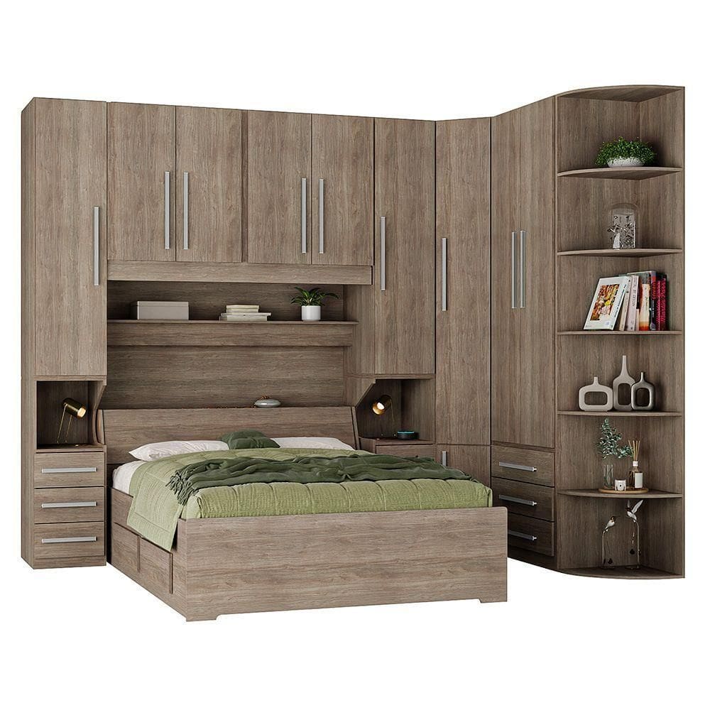 Dormitório Queen Size Completo 1219 Castanho