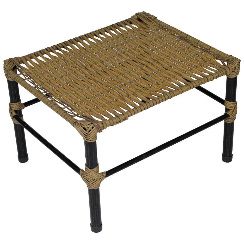 Mesa De Centro Para área Externa Retangular Bela Em Fibra Sintética 60cm Acesse Móveis Pequi