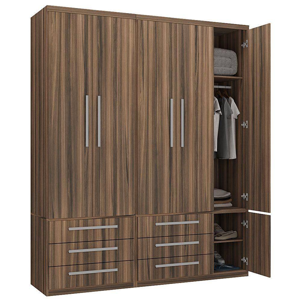 Guarda-roupa 5 Portas 6 Gavetas Modular Ilan 1310 San Remo