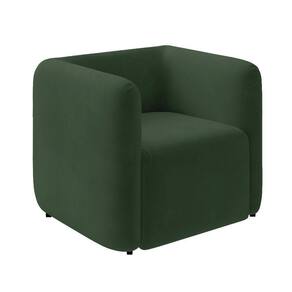Poltrona Sala De Estar Decorativa Laguna Veludo Verde K01 - D`rossi