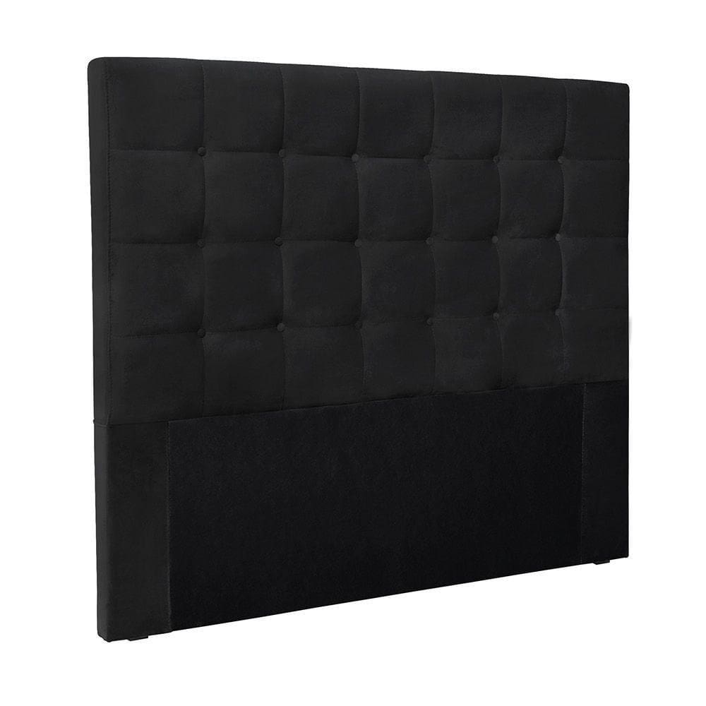 Cabeceira Cama Box Casal 140 Cm Verona Veludo Preto S04 - D`rossi