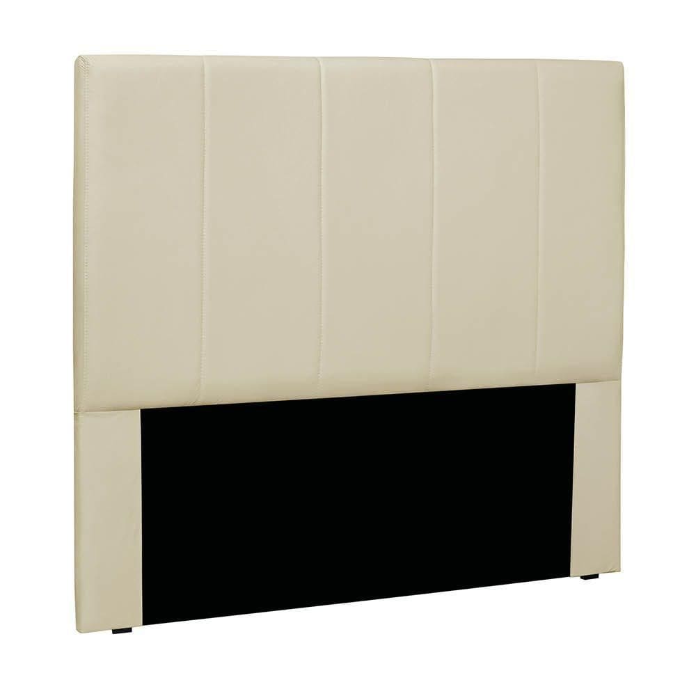 Cabeceira Cama Box Solteiro 90 Cm Arizona Veludo Bege S04 - D`rossi