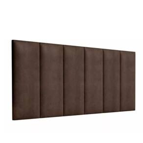 Kit 8 Placas Estofadas Cabeceira Cama Queen 20x60cm Marrom
