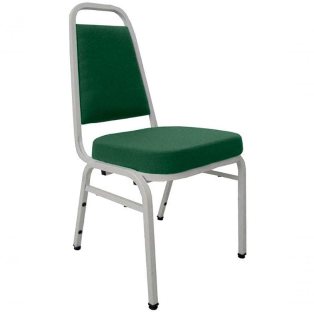 Cadeira Empilhável Para Auditórios Linha Hotel Plus Verde