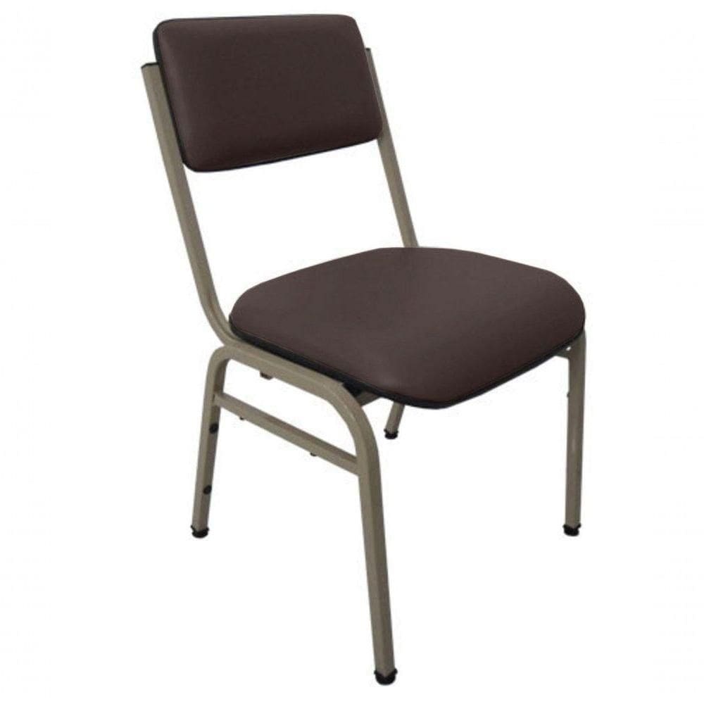 Cadeira Empilhável Para Auditórios Linha Hotel Smart Marrom