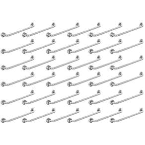 Barra Alça Apoio 80Cm Aço Inox Kit 30 Uni Apoio Suporte Idoso Gestante Criança Banheiro