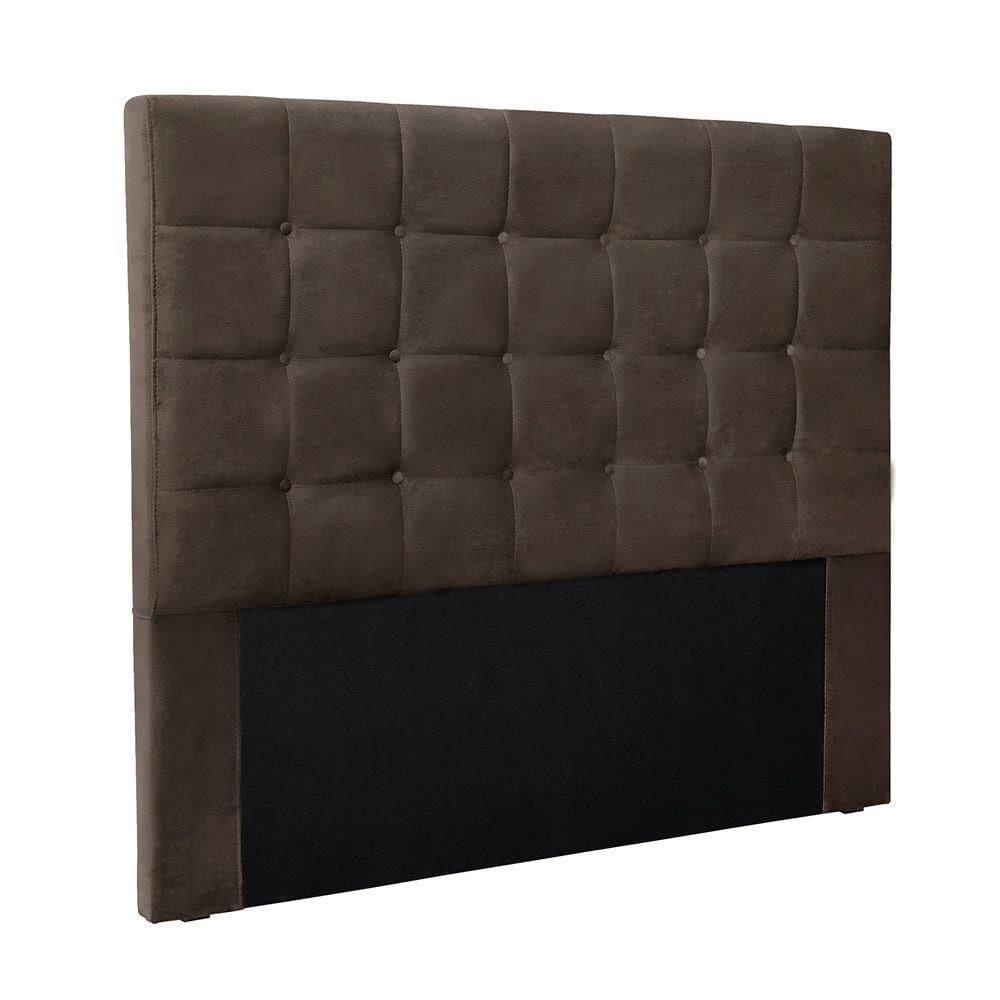 Cabeceira Cama Box Solteiro 90 Cm Verona Veludo Marrom S04 - D`rossi