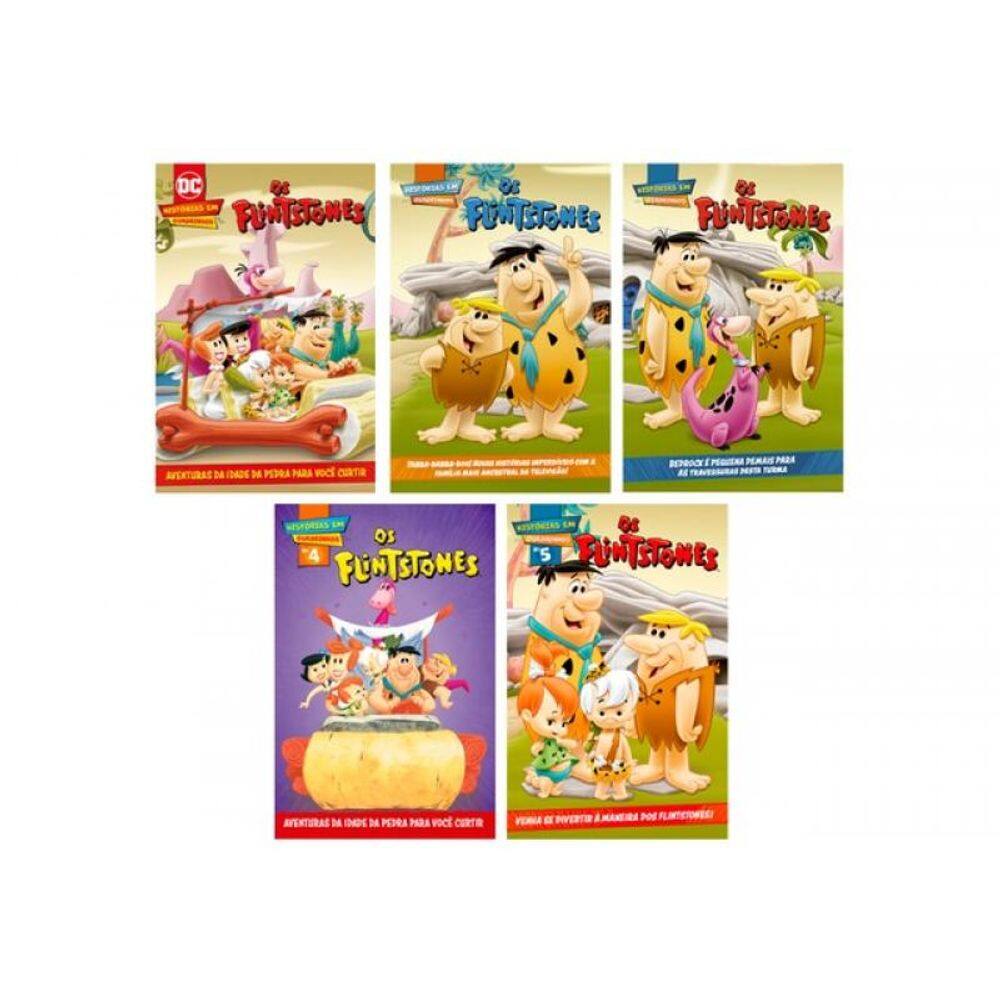 Combo Quadrinhos Os Flintstones - Kit Com 5 Quadrinhos