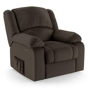 Poltrona Do Papai Reclinável Melim Power Touch Sintético Pu Fh1 - D`rossi Cor Marrom
