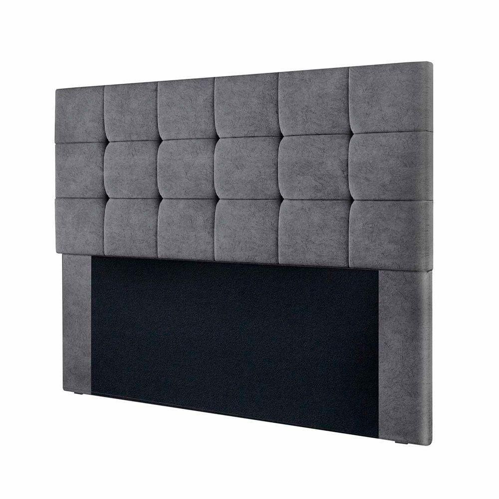Cabeceira Cama Box Queen Em Suede Cinza Shop Das Cabeceiras Cinza