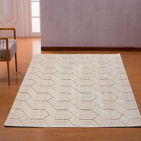 Tapete Decorativo Lucena 1,00 X 1,40 Bege