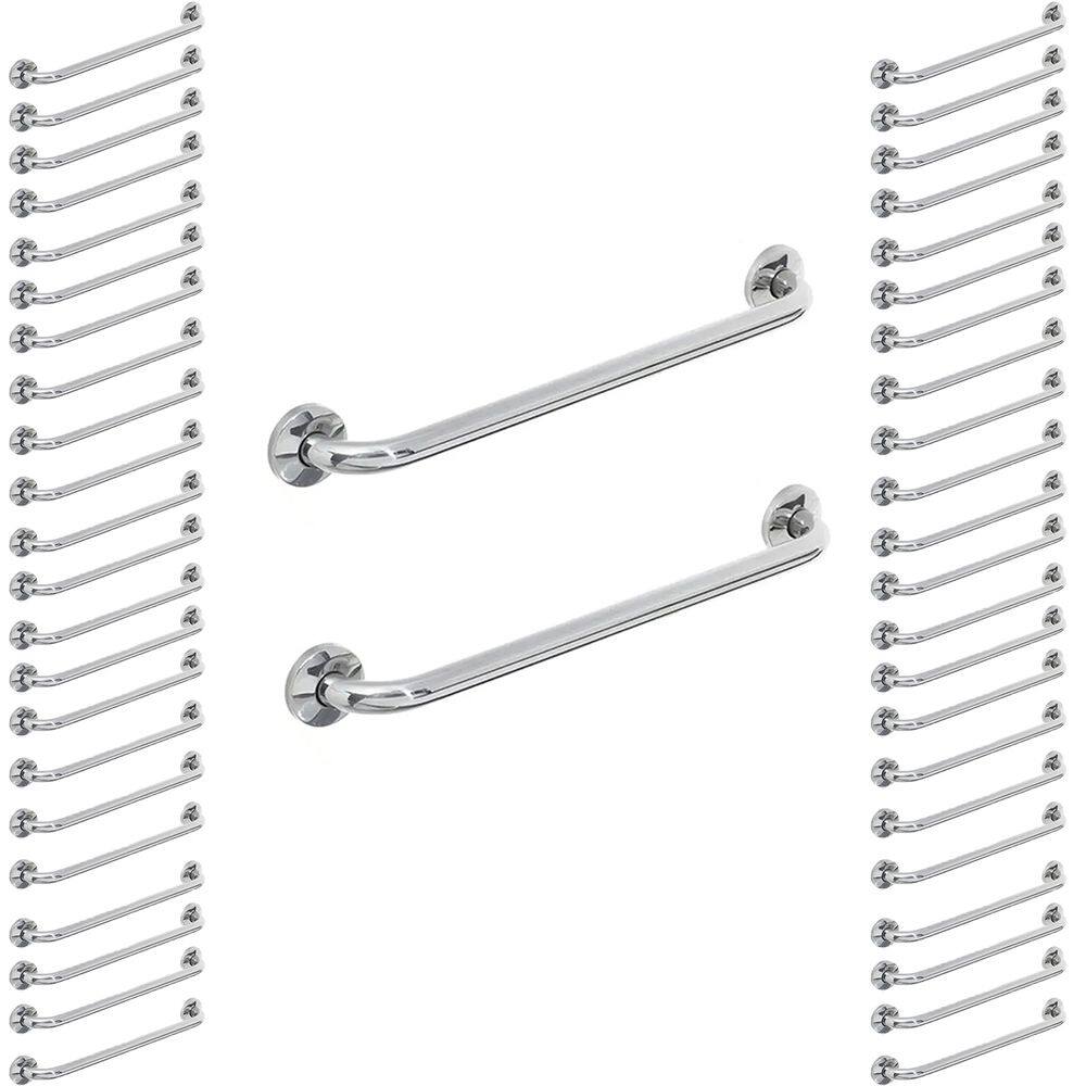 Barra Alça Apoio 80cm Aço Inox Kit 30 Uni Acessibilidade Idoso Gestante Criança Apoio Suporte