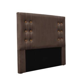 Cabeceira Cama Box Solteiro 90cm E Recamier Gênova Veludo Marrom S04 - D`rossi